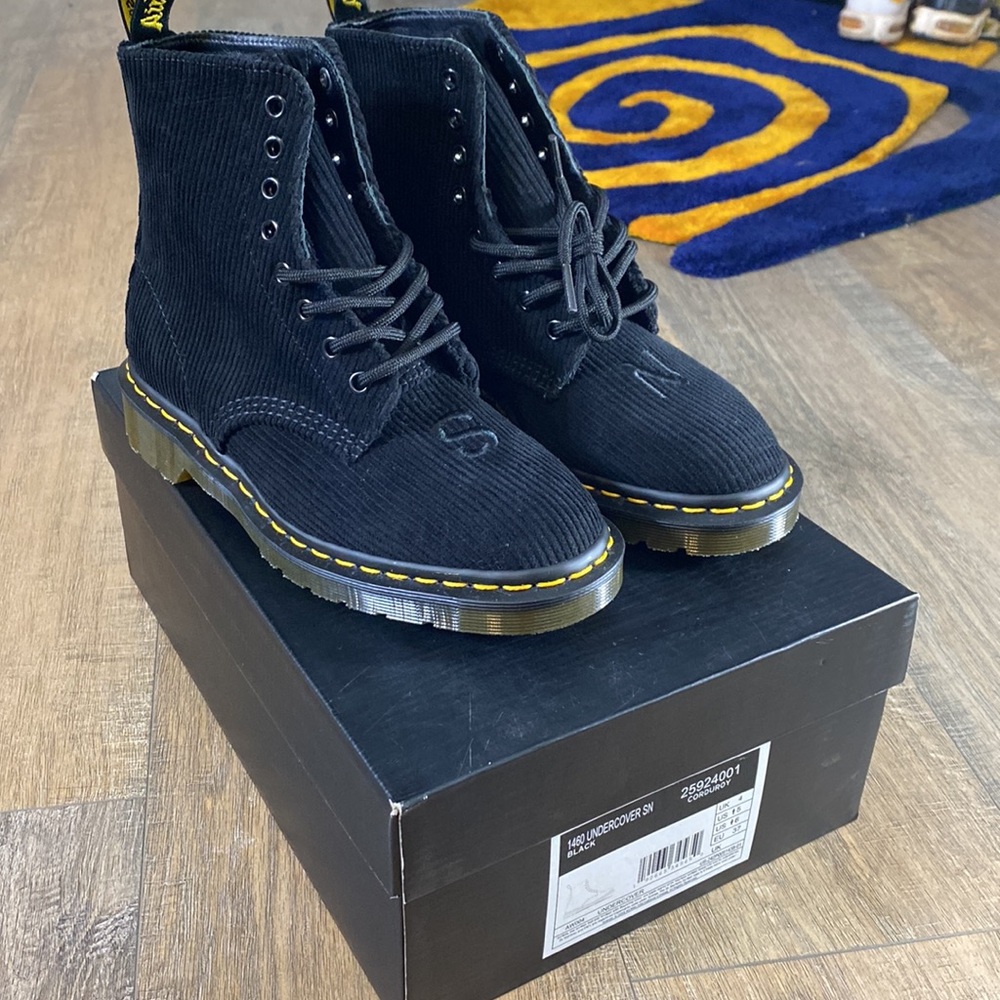 Dr. Martens x Undercover Jun takahashi BLACK corduroy boots